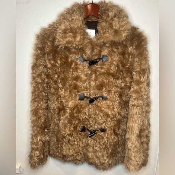 Avec Les Filles Brown Teddy Jacket with Toggle Closures XS - Picture 2 of 10